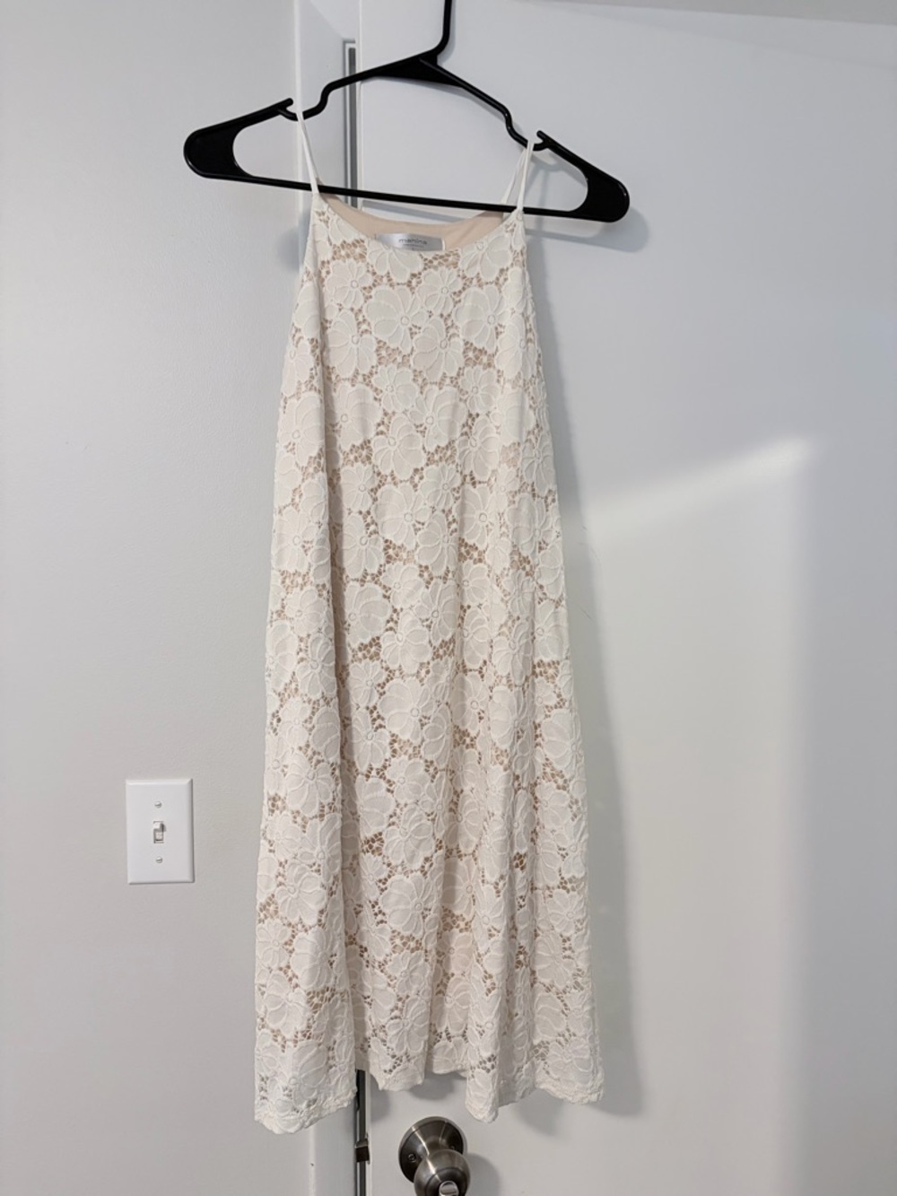 Lace Slip Dress in Cream